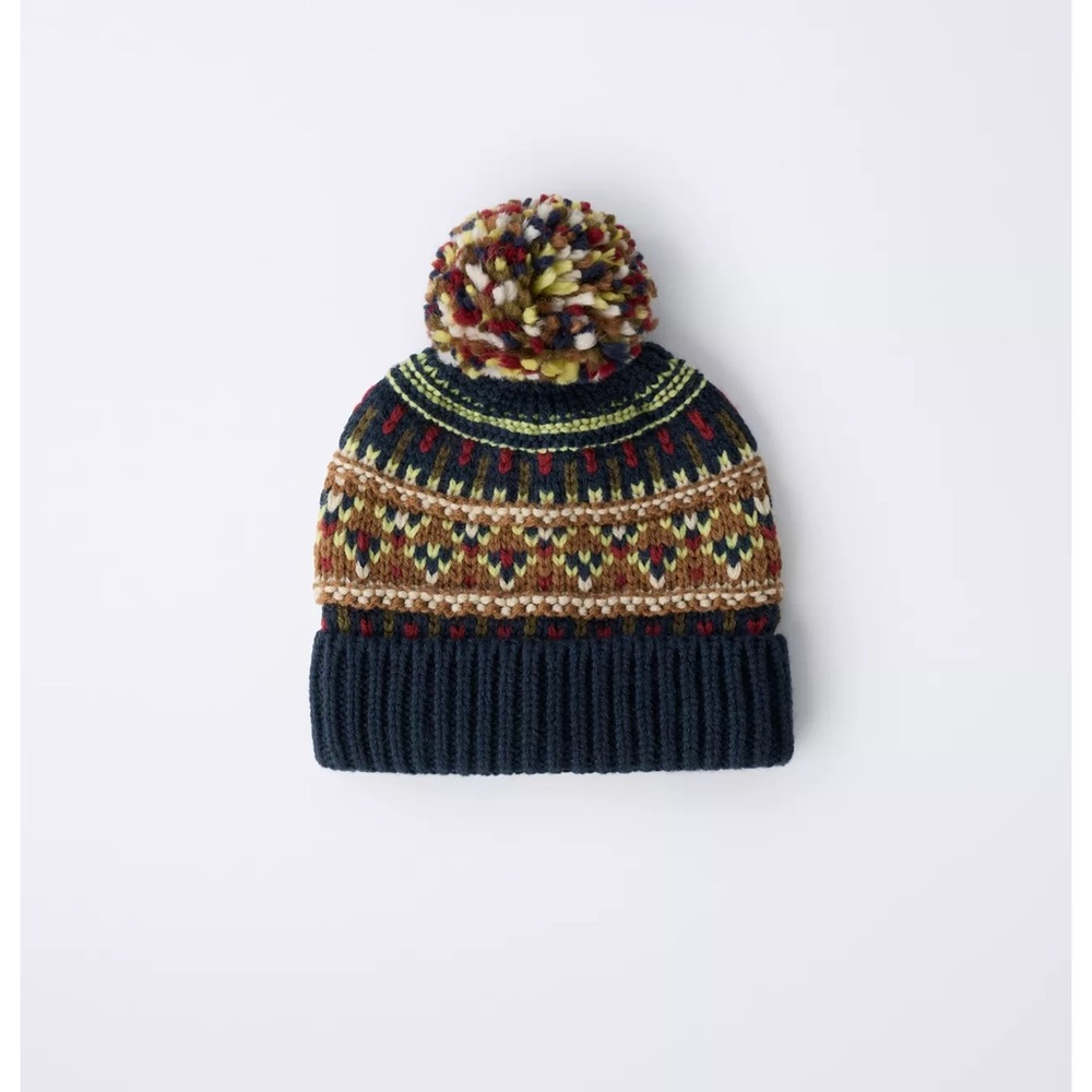 ZARA BOYS JACQUARD KNIT HAT
